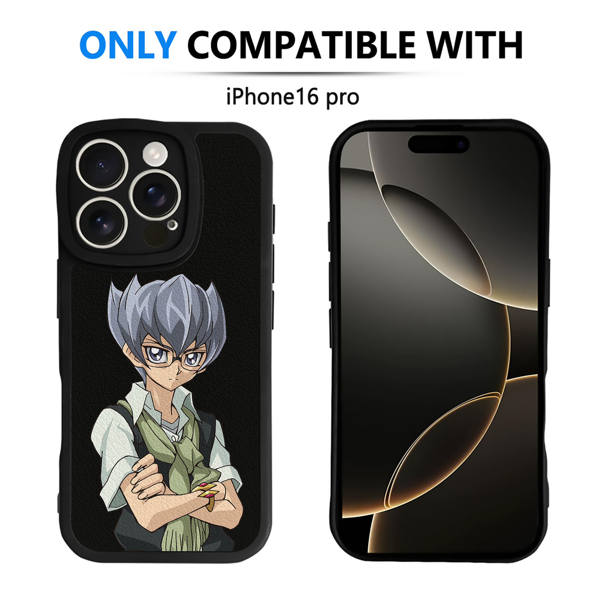 遊☆戯☆王 Yu-Gi-Oh! 【iPhone 16シリーズ対応】シリコンスマホケース（レザー調） 材質：シリコン
